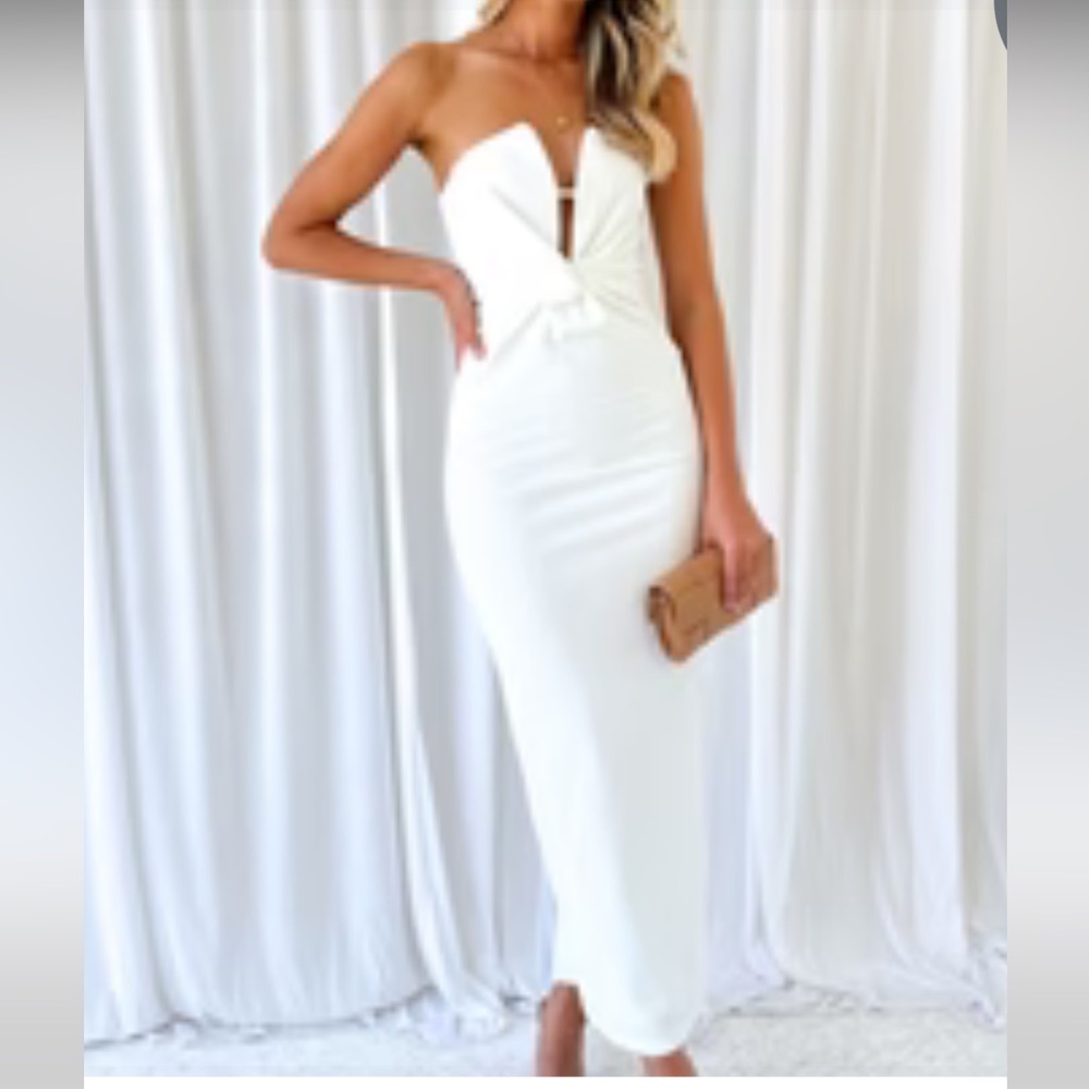 Venezia Strapless Midi Dress